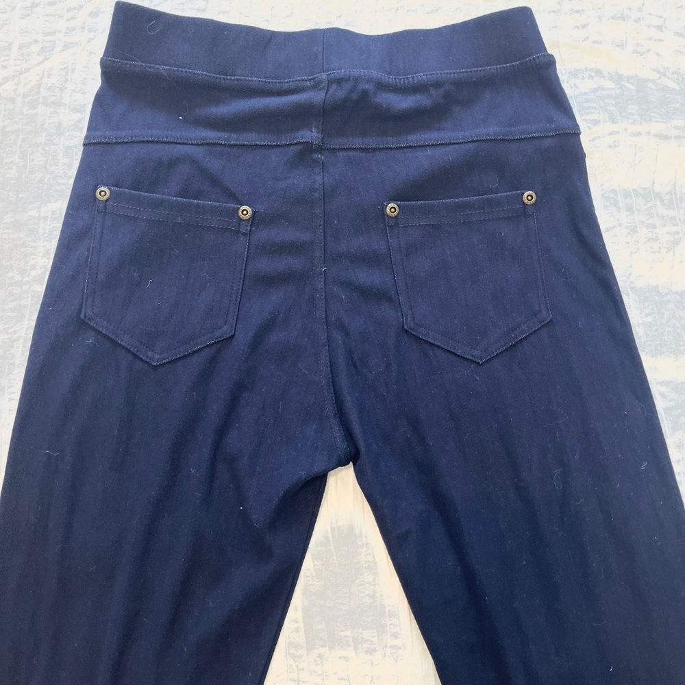 Derek Heart, Stretch Dark Denim Jeggings, Size Large